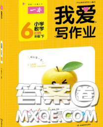 2020新版一本我爱写作业小学数学六年级下册人教版答案 2020新版一本我爱写作业小学数学六年级下册人教版答案