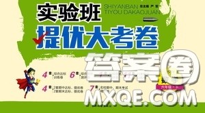 2020年实验班提优大考卷数学六年级下册JSJY江苏教育版参考答案 2020年实验班提优大考卷数学六年级下册JSJY江苏教育版参考答案