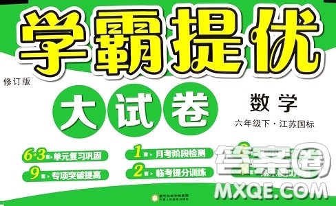 2020年学霸提优大试卷数学六年级下册江苏国标参考答案