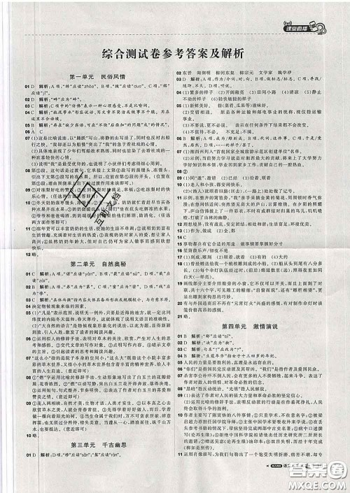 1加1轻巧夺冠课堂直播2020新版八年级语文下册人教版答案 1加1轻巧夺冠课堂直播2020新版八年级语文下册人教版答案