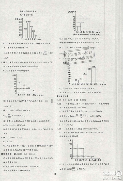 2020年习题e百课时训练七年级数学下册人教版答案