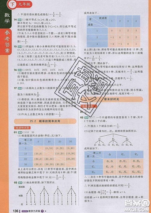 1加1轻巧夺冠课堂直播2020新版九年级数学下册北京版答案