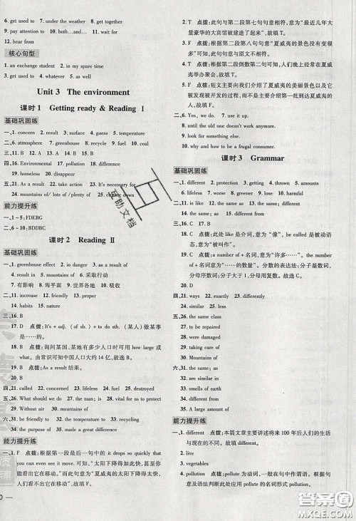 2020荣德基点拨训练九年级牛津英语下册沪教版答案
