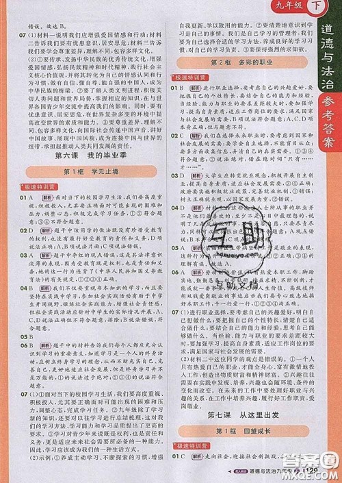 1加1轻巧夺冠课堂直播2020新版九年级道德与法治下册人教版答案 1加1轻巧夺冠课堂直播2020新版九年级道德与法治下册人教版答案