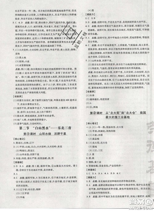 2020荣德基点拨训练八年级地理下册人教版答案 2020荣德基点拨训练八年级地理下册人教版答案