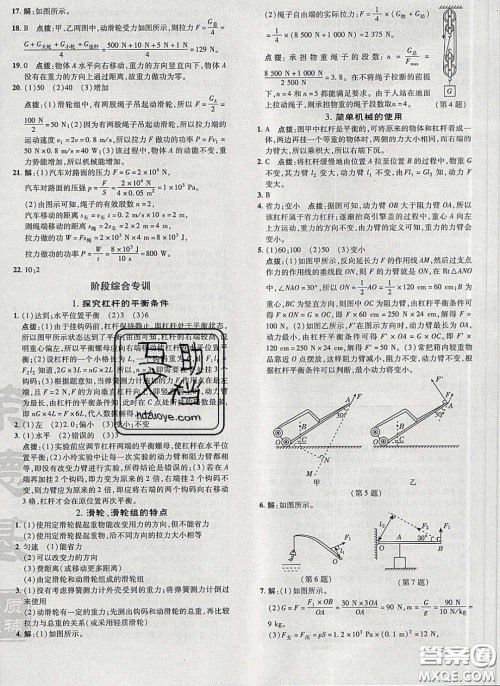 2020荣德基点拨训练八年级物理下册人教版答案