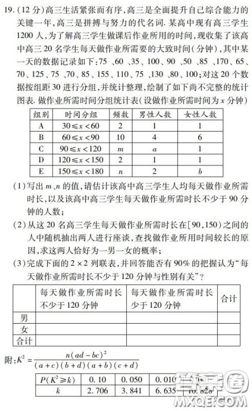 金学导航2020届高三模拟卷文科数学试题及答案