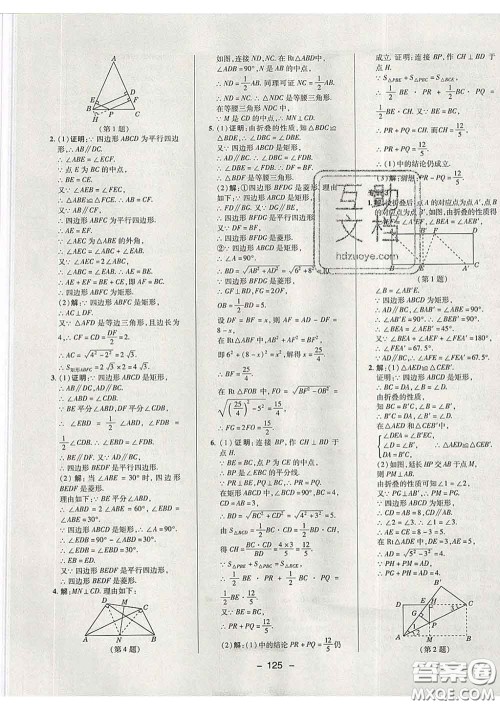 2020春综合应用创新题典中点八年级数学下册鲁教版五四制答案 2020春综合应用创新题典中点八年级数学下册鲁教版五四制答案