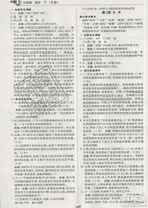2020春综合应用创新题典中点九年级语文下册人教版答案 2020春综合应用创新题典中点九年级语文下册人教版答案