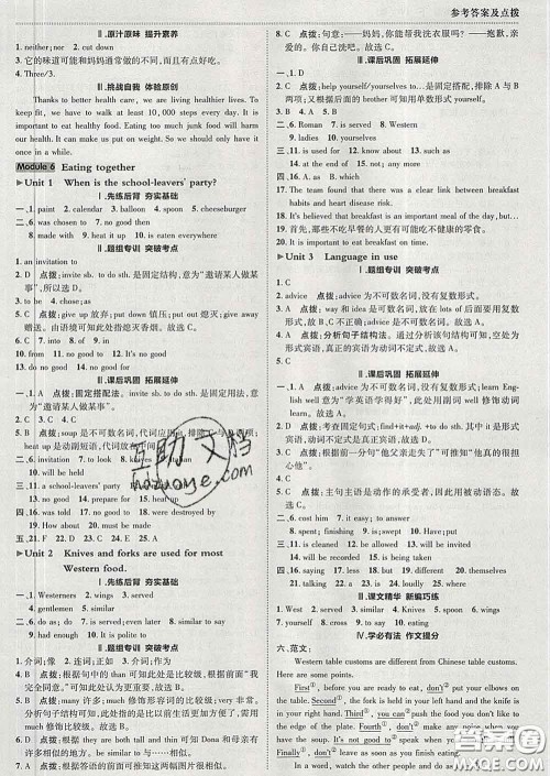 2020春综合应用创新题典中点九年级英语下册外研版答案 2020春综合应用创新题典中点九年级英语下册外研版答案