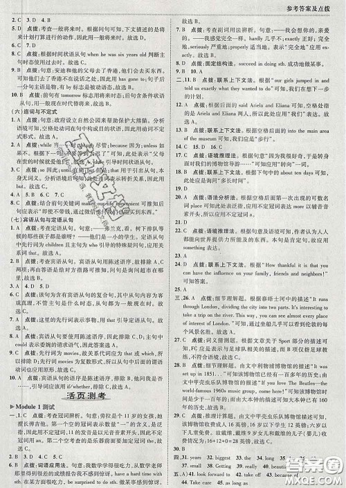 2020春综合应用创新题典中点九年级英语下册外研版答案 2020春综合应用创新题典中点九年级英语下册外研版答案
