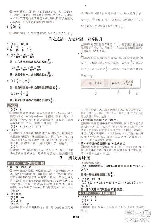 新世界出版社2020年乐学一起练五年级数学下册RJ人教版参考答案