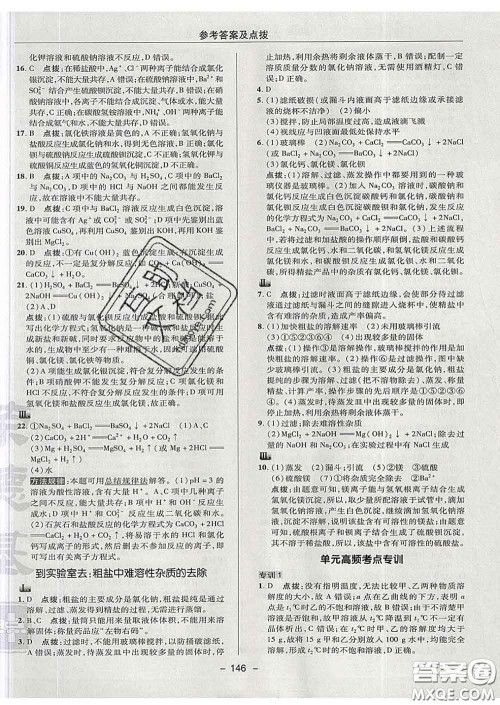 2020春综合应用创新题典中点九年级化学下册鲁教版答案 2020春综合应用创新题典中点九年级化学下册鲁教版答案