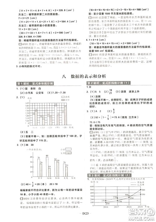 新世界出版社2020年乐学一起练四年级数学下册BS北师版参考答案
