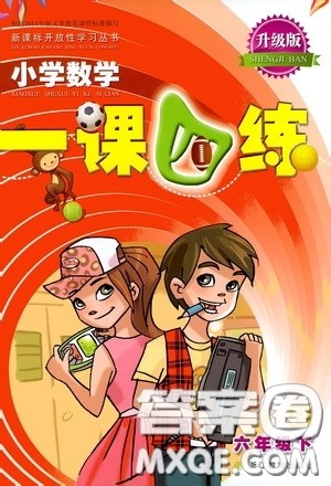 2020年小学数学一课四练六年级下册R版人教版参考答案 2020年小学数学一课四练六年级下册R版人教版参考答案