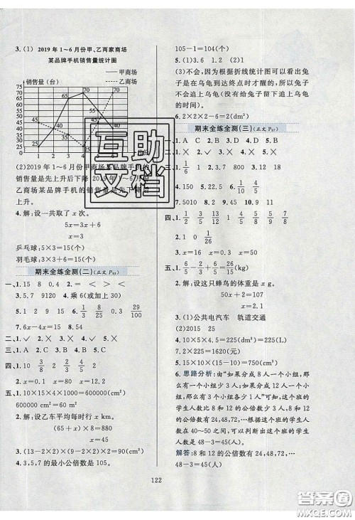 2020年小学教材全练五年级数学下册西师大版答案 2020年小学教材全练五年级数学下册西师大版答案