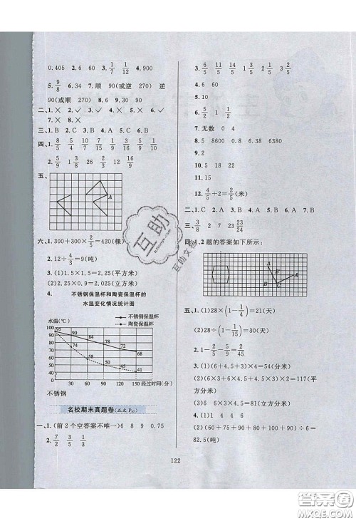 2020年小学教材全练五年级数学下册冀教版答案