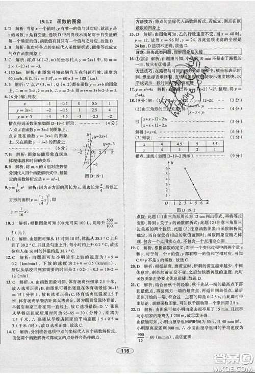 2020年中学教材全练八年级数学下册人教版答案 2020年中学教材全练八年级数学下册人教版答案