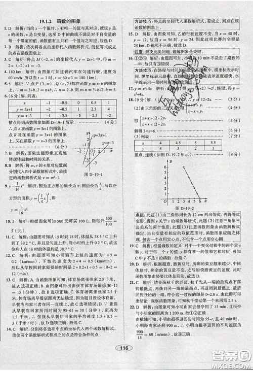 2020年中学教材全练八年级数学下册人教版答案