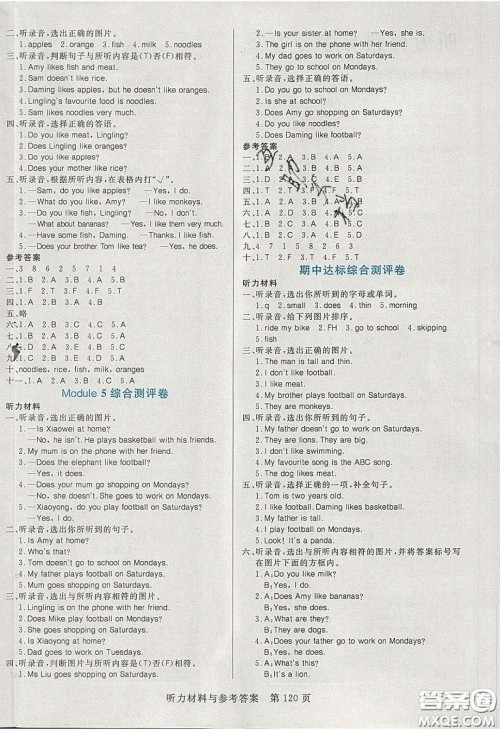 2020年黄冈名师天天练三年级英语下册外研版答案 2020年黄冈名师天天练三年级英语下册外研版答案