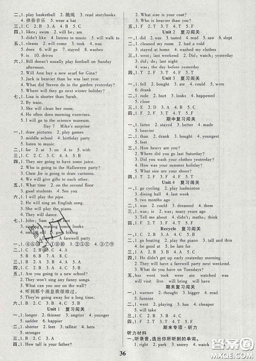 沈阳出版社2020新版优秀三好生六年级英语下册人教版答案 沈阳出版社2020新版优秀三好生六年级英语下册人教版答案