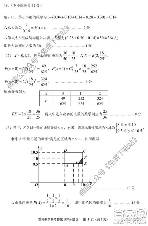 贵阳市2020年高考适应性考试一理科数学试题及答案