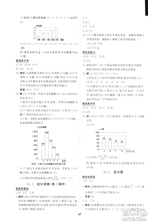 2020年新坐标同步练习数学七年级下册人教版参考答案 2020年新坐标同步练习数学七年级下册人教版参考答案