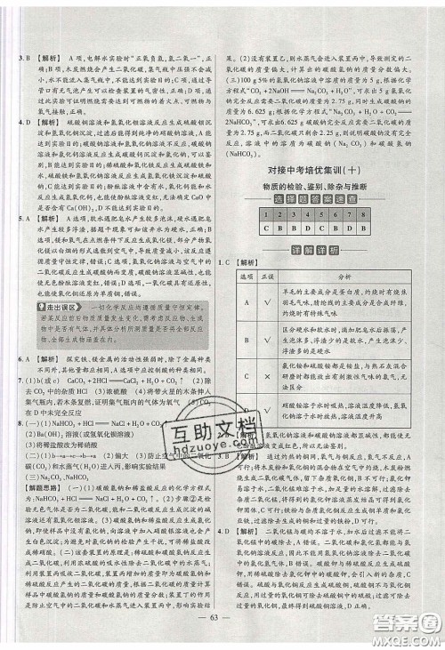 2020年金考卷活页题选名师名题单元双测九年级化学下册人教版答案 2020年金考卷活页题选名师名题单元双测九年级化学下册人教版答案
