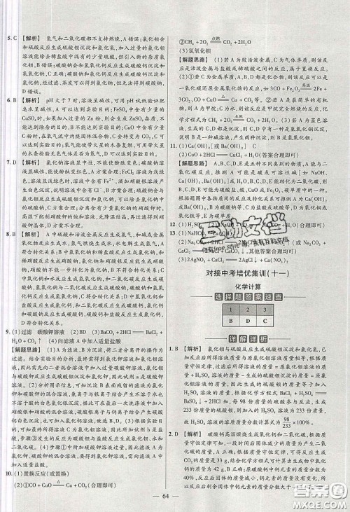 2020年金考卷活页题选名师名题单元双测九年级化学下册人教版答案 2020年金考卷活页题选名师名题单元双测九年级化学下册人教版答案