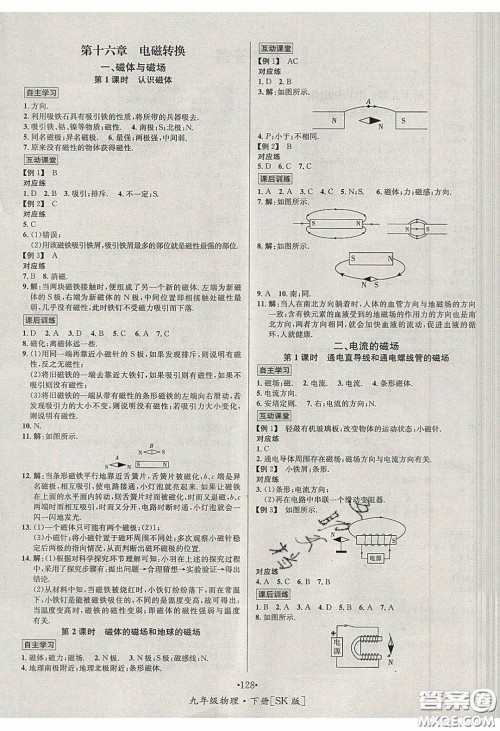 2020优学名师名题九年级物理下册苏科版答案