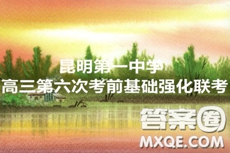 昆明第一中学2020届高中新课标高三第六次考前基础强化文科数学试题及答案
