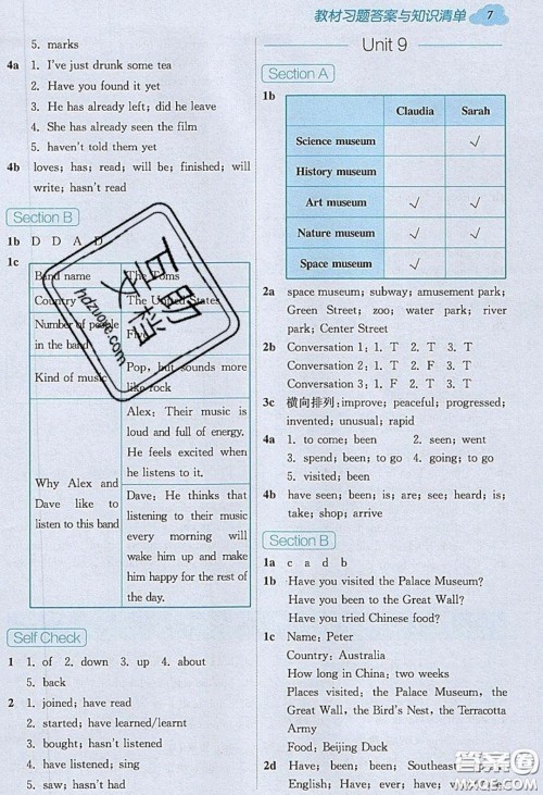 2020年全易通初中英语八年级下册人教版答案 2020年全易通初中英语八年级下册人教版答案
