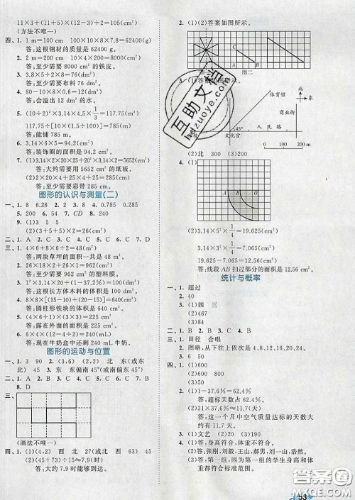西安出版社2020新版53全优卷六年级数学下册北师版答案 西安出版社2020新版53全优卷六年级数学下册北师版答案