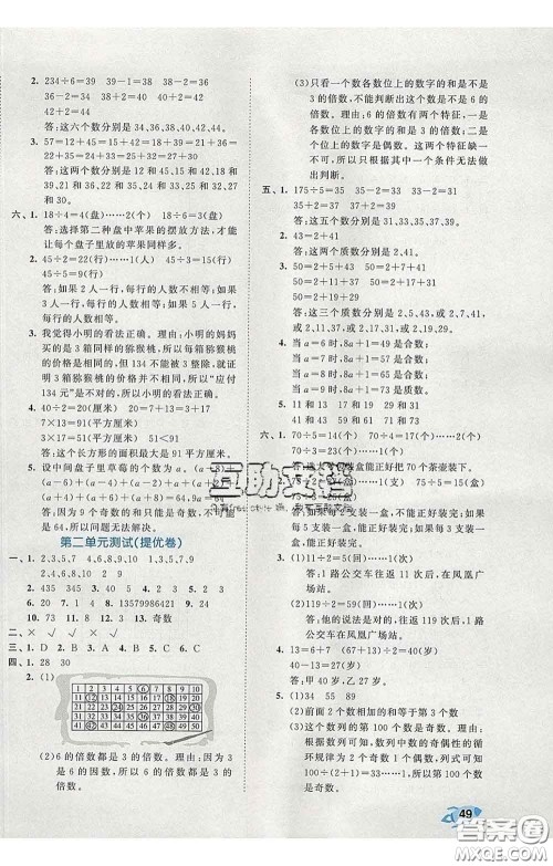 西安出版社2020新版53全优卷五年级数学下册人教版答案 西安出版社2020新版53全优卷五年级数学下册人教版答案