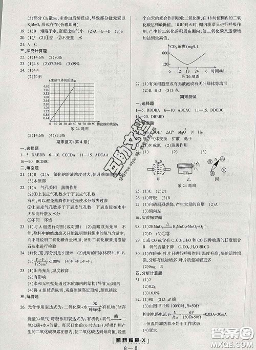 励耘书业2020春励耘活页八年级科学下册浙教版答案 励耘书业2020春励耘活页八年级科学下册浙教版答案