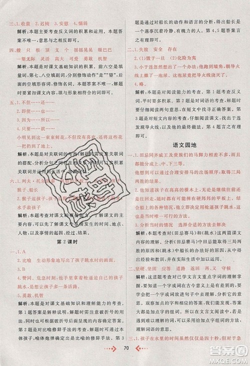2020春快乐小博士巩固与提高五年级语文下册人教版答案 2020春快乐小博士巩固与提高五年级语文下册人教版答案