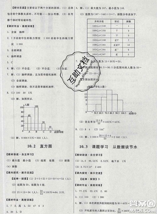 2020春能力培养与测试七年级数学下册人教版答案