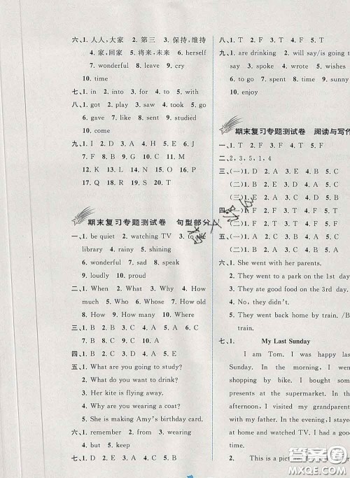 2020新版新课程学习与测评单元双测六年级英语下册B版答案