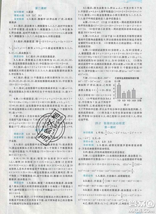 2020新版新课程学习与测评同步学习八年级数学下册人教版答案