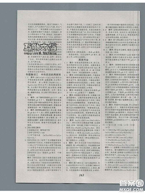 2020春全优课堂考点集训与满分备考九年级化学下册人教版答案