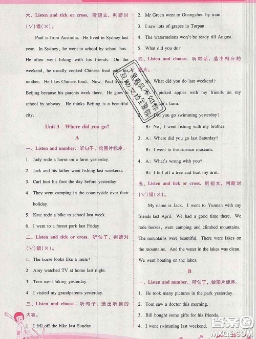 2020春自主与互动学习新课程学习辅导六年级英语下册人教版答案 2020春自主与互动学习新课程学习辅导六年级英语下册人教版答案