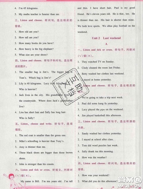 2020春自主与互动学习新课程学习辅导六年级英语下册人教版答案 2020春自主与互动学习新课程学习辅导六年级英语下册人教版答案