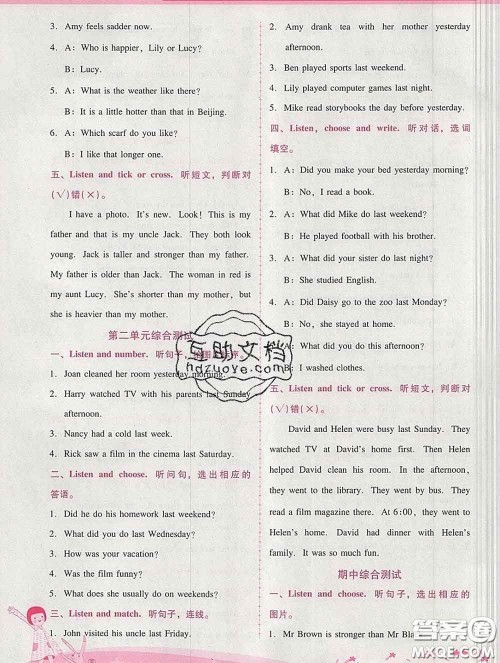 2020春自主与互动学习新课程学习辅导六年级英语下册人教版答案 2020春自主与互动学习新课程学习辅导六年级英语下册人教版答案