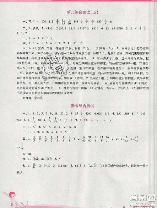 2020春自主与互动学习新课程学习辅导五年级数学下册人教版答案 2020春自主与互动学习新课程学习辅导五年级数学下册人教版答案