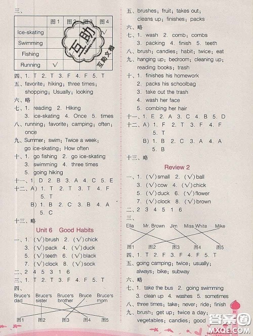 2020春自主与互动学习新课程学习辅导五年级英语下册粤人民版答案 2020春自主与互动学习新课程学习辅导五年级英语下册粤人民版答案