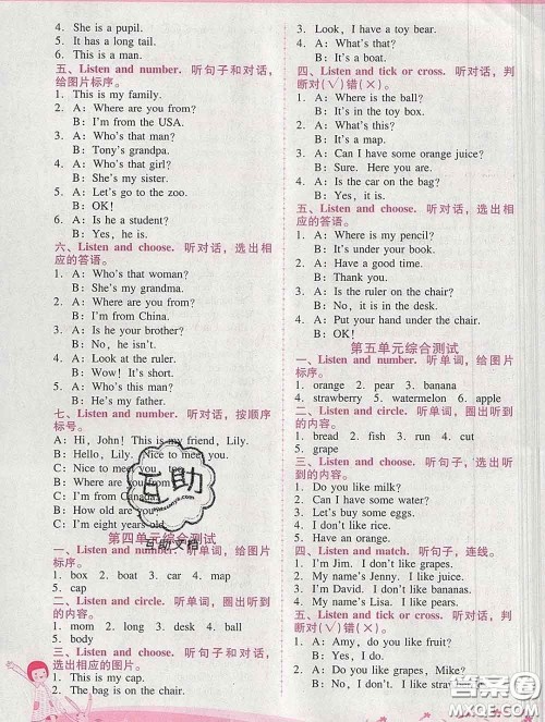 2020春自主与互动学习新课程学习辅导三年级英语下册人教版答案 2020春自主与互动学习新课程学习辅导三年级英语下册人教版答案