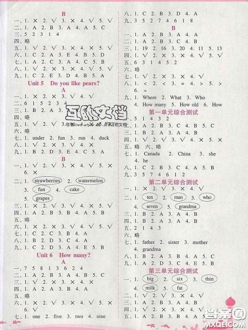 2020春自主与互动学习新课程学习辅导三年级英语下册人教版答案 2020春自主与互动学习新课程学习辅导三年级英语下册人教版答案