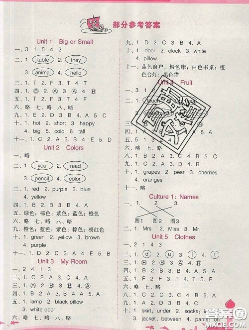 2020春自主与互动学习新课程学习辅导三年级英语下册粤人民版答案 2020春自主与互动学习新课程学习辅导三年级英语下册粤人民版答案