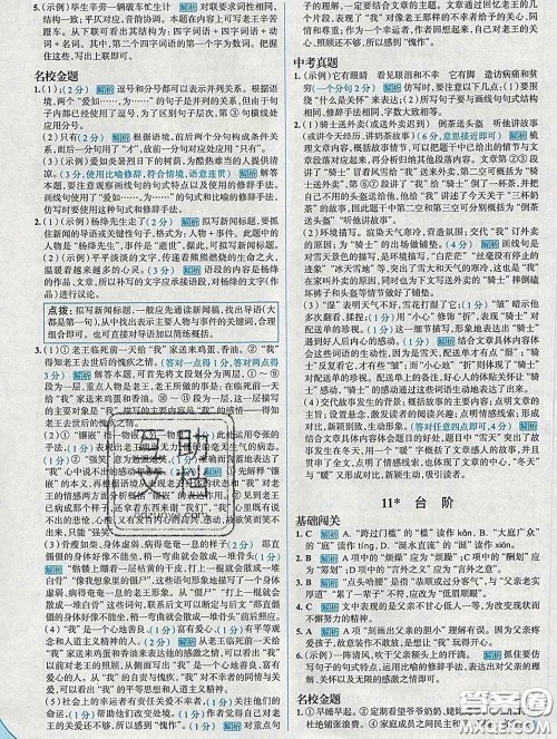 现代教育出版社2020新版走向中考考场七年级语文下册人教版答案 现代教育出版社2020新版走向中考考场七年级语文下册人教版答案