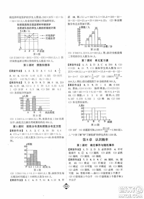 轻松一典2020轻松作业本八年级数学下册新课标江苏版答案